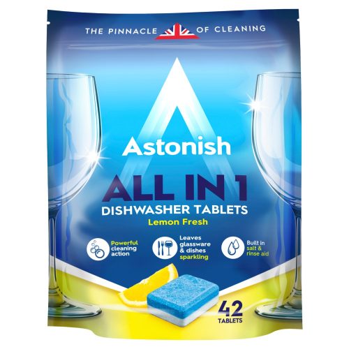 ASTONISH mosogatógép kapszula ALL IN 1 citrom illat 42db-os