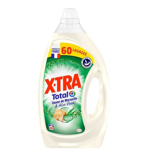 X-TRA folyékony mosószer univerzális Marseille szappan és aloe vera illat 3 L