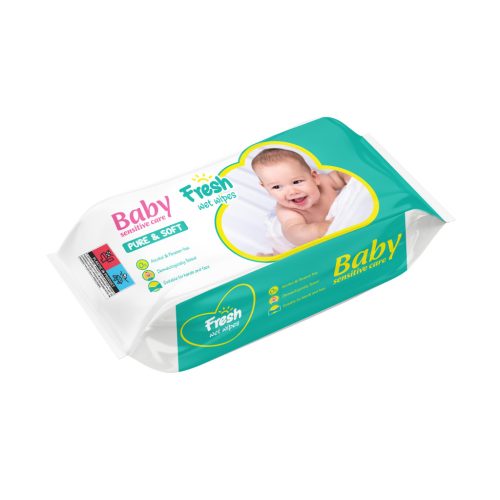 Fresh nedves törlőkendő Baby Pure&Soft 60 DB