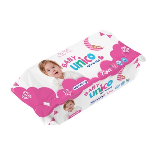  Unico Baby Pink nedves törlőkendő 72 DB
