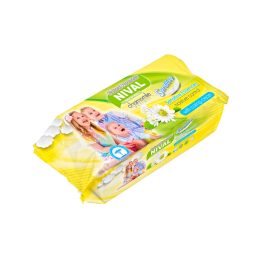 NIVAL nedves törlőkendő kamillás 72 db-os