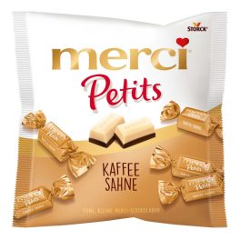 MERCI Petits kávés fehércsokoládé 125g