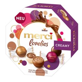   MERCI Lovelies csokoládé praliné válogatás krémtöltelékkel 185g