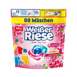   WEIßER RIESE aromaterápiás mosókapszulák színes ruákhoz orchidea illat 80db-os