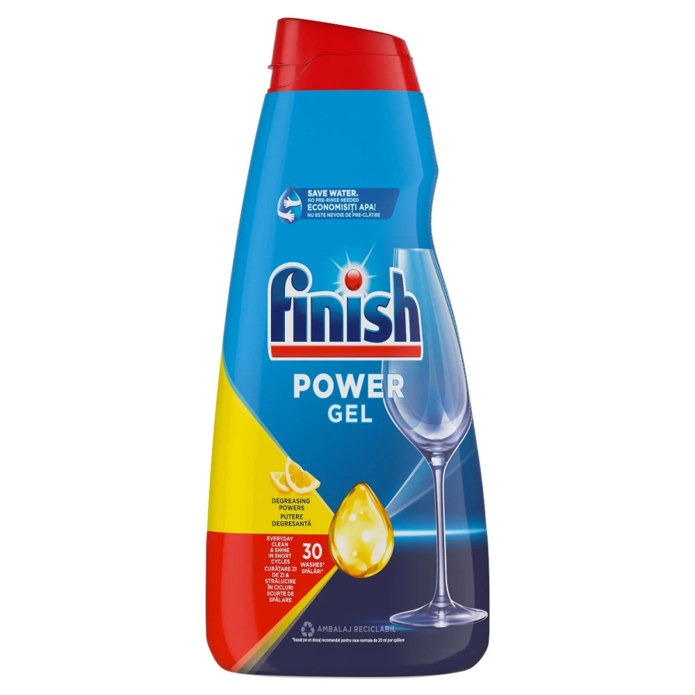 FINISH Power Gel All in 1 mosogatógép gél citrom illat 650ml