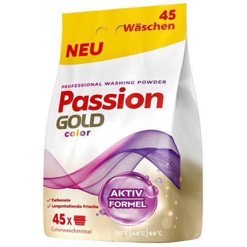 PASSION GOLD mosópor színes ruhákhoz 2,7 kg