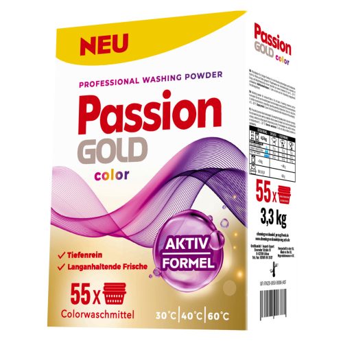 PASSION GOLD mosópor színes ruhákhoz 3,3kg