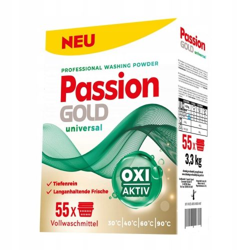 PASSION GOLD mosópor univerzális 3,3kg