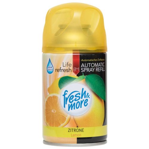 FRESH & MORE légfrissítő utántöltő citrom illat 250 ml