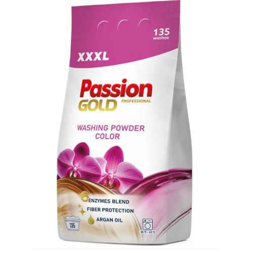 PASSION GOLD mosópor színes ruhákhoz Argan Olajjal illatosított 8,1 kg