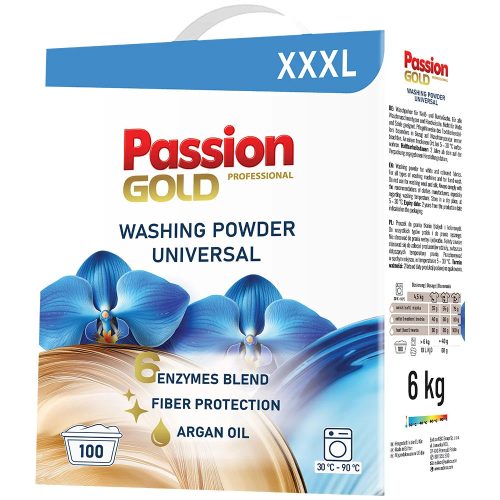 PASSION GOLD mosópor univerzális Argan Olajjal illatosított 6 kg