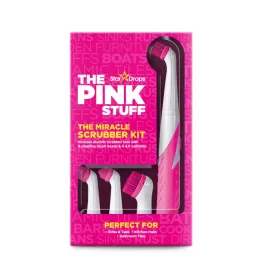   The Pink Stuff The Miracle Scrubber Kit 4 db-os tisztító kefe szett