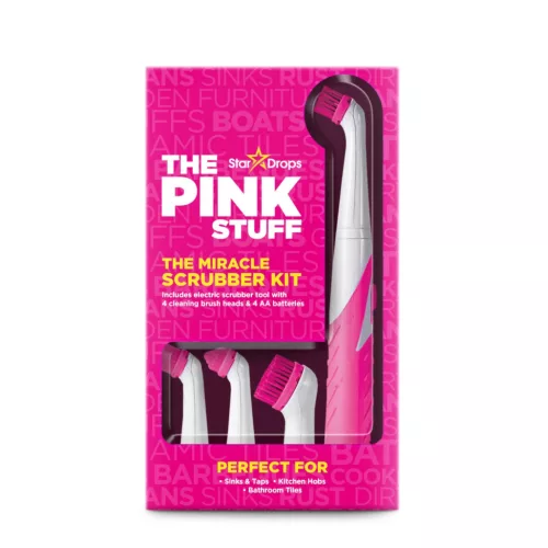 The Pink Stuff The Miracle Scrubber Kit 4 db-os tisztító kefe szett