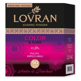   LOVRAN COLOR & DARK Mosópor színes és fekete ruhákhoz 2,5 kg 