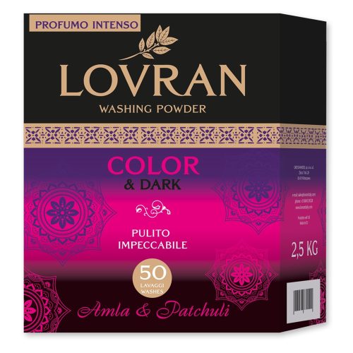 LOVRAN COLOR & DARK Mosópor színes és fekete ruhákhoz 2,5 kg 