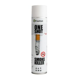   FRESHTEK One Shot magasnyomású légfrissítő-szagtalanító spray dohányszag ellen 600ml
