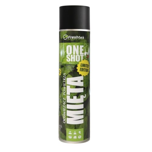 FRESHTEK One Shot magasnyomású légfrissítő-szagtalanító spray menta illat 600ml