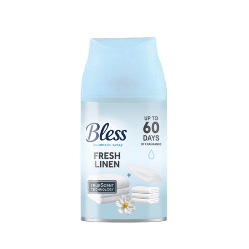 BLESS légfrissítő spray utántöltő Fresh Linen 250 ml