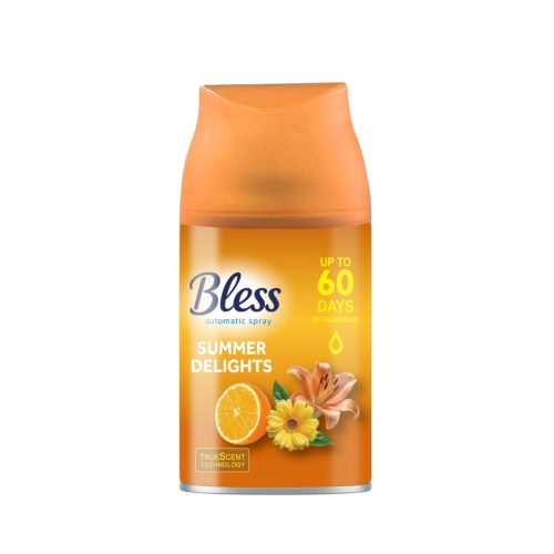 BLESS légfrissítő spray utántöltő Summer Delights 250 ml