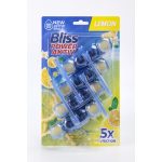 BLISS WC-illatosító-tisztító golyók vízfestős citrom illat 4x55g / lemon