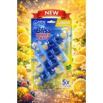 BLISS WC-illatosító-tisztító golyók vízfestős citrom illat 4x55g / lemon