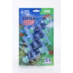 BLISS WC-illatosító-tisztító golyók vízfestős fenyő illat 4x55g / pine