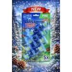 BLISS WC-illatosító-tisztító golyók vízfestős fenyő illat 4x55g / pine