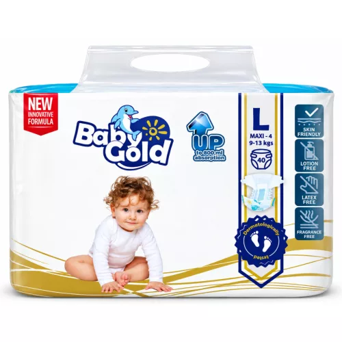 Baby Gold Csecsemőpelenka - L Maxi 4  40db-os (9-13Kg) 