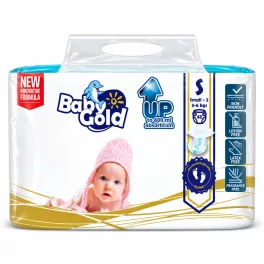 Baby Gold Csecsemőpelenka - S Small 2  48db-os (3-6Kg) 