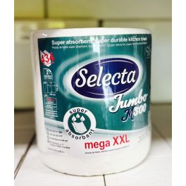 Selecta Jumbo 2 rétegű papír törlő 434 lapos