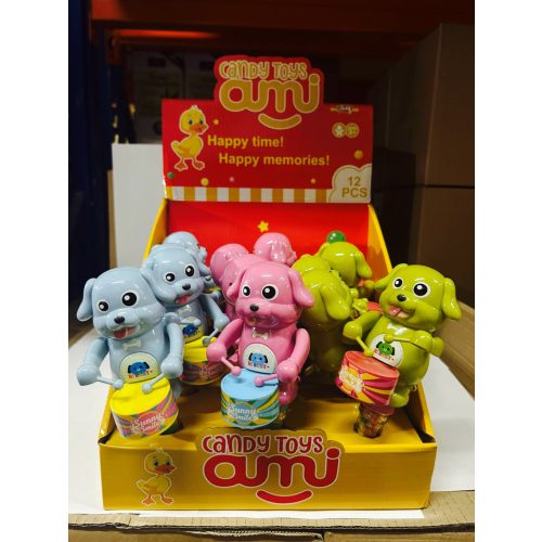 Candy Toys játék cukorkával dobolós Kutya