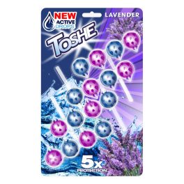   TOSHE WC-illatosító-tisztító golyók levendula illat 4x55g / lavender