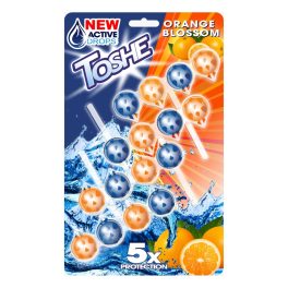   TOSHE WC-illatosító-tisztító golyók narancsvirág illat 4x55g / orange blossom