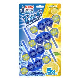   TOSHE WC-illatosító-tisztító golyók citrom illat vízfestős 4x55g / lemon