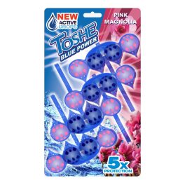   TOSHE WC-illatosító-tisztító golyók magnólia illat vízfestős 4x55g / pink magnolia