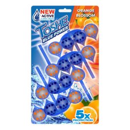   TOSHE WC-illatosító-tisztító golyók narancsvirág illat vízfestős 4x55g / orange blossom