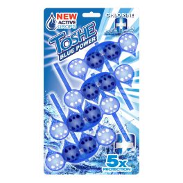   TOSHE WC-illatosító-tisztító golyók klórral vízfestős 4x55g / chlorine