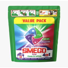 SMEGO 4in1 mosókapszula színes ruhákhoz 32db