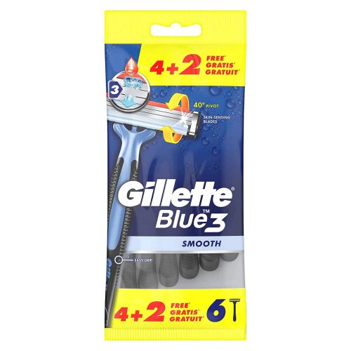 GILLETTE Blue 3 borotva 3-pengés 6db-os