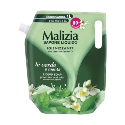MALIZIA folyékony szappan zöld teával & mentával 1 L