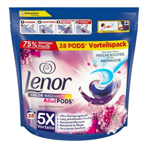 LENOR mosókapszulák színes ruhákhoz 2x38db-os