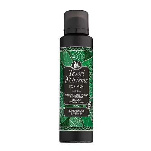 TESORI D'ORIENTE izzadásgátló dezodor szantálfa kasmírfa és vetiver illat 150 ml