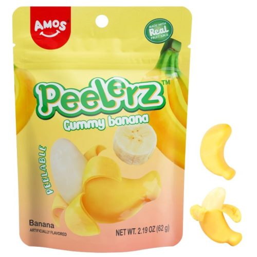 AMOS HÁMOZHATÓ GUMICUKOR BANÁN ÍZŰ 65G