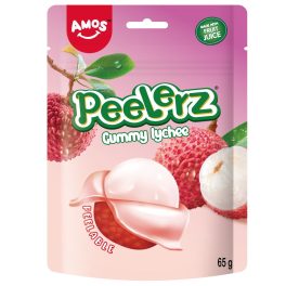 AMOS PEELERZ HÁMOZHATÓ GUMICUKOR LYCHEE ÍZŰ 65G