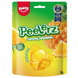AMOS PEELERZ HÁMOZHATÓ GUMICUKOR ANANÁSZ ÍZŰ 65G